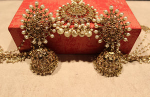 Saharey Earrings with Maang tikka