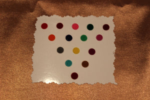 Bindis are coloured dots worn on the centre of a woman's forehead, they come in various designs and shapes.   A card of bindis come in different colours and are reusable. To reuse the adhesive after it is worn off, we recommend the use of eyelash glue for application.     ***KINDLY NOTE THAT COLOURS MAY VARY FROM PICTURE***