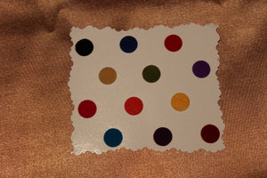 Bindis are coloured dots worn on the centre of a woman's forehead, they come in various designs and shapes.   A card of bindis come in different colours and are reusable. To reuse the adhesive after it is worn off, we recommend the use of eyelash glue for application.     ***KINDLY NOTE THAT COLOURS MAY VARY FROM PICTURE***